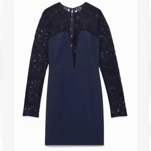 Aritzia Babaton Masaki Black Bustier Lace Mini Dress Size 2. - Picture 4 of 15